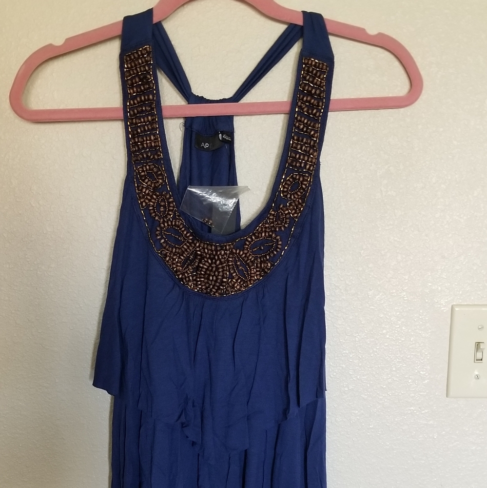 Gorgeous Apt. 9 royal estate blue tiered dress - Picture 4 of 8